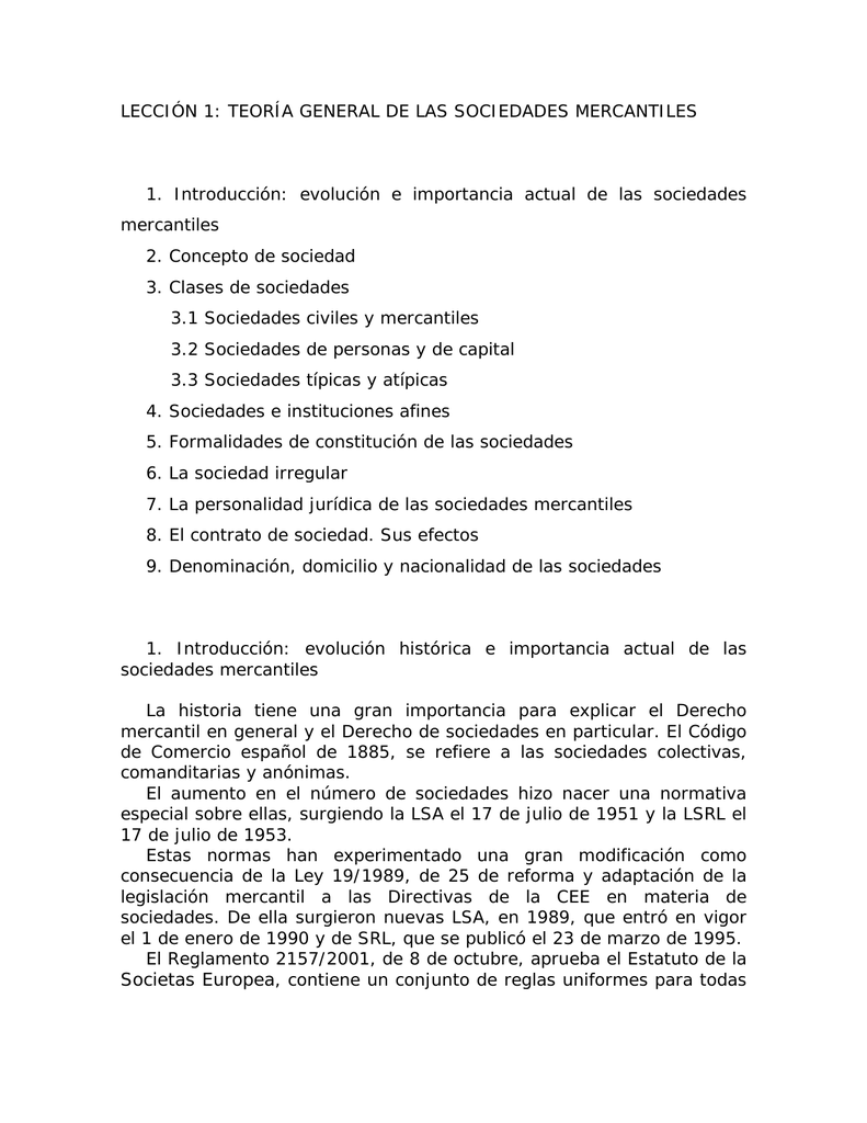 Teoria general de las sociedades mercantiles_teorias