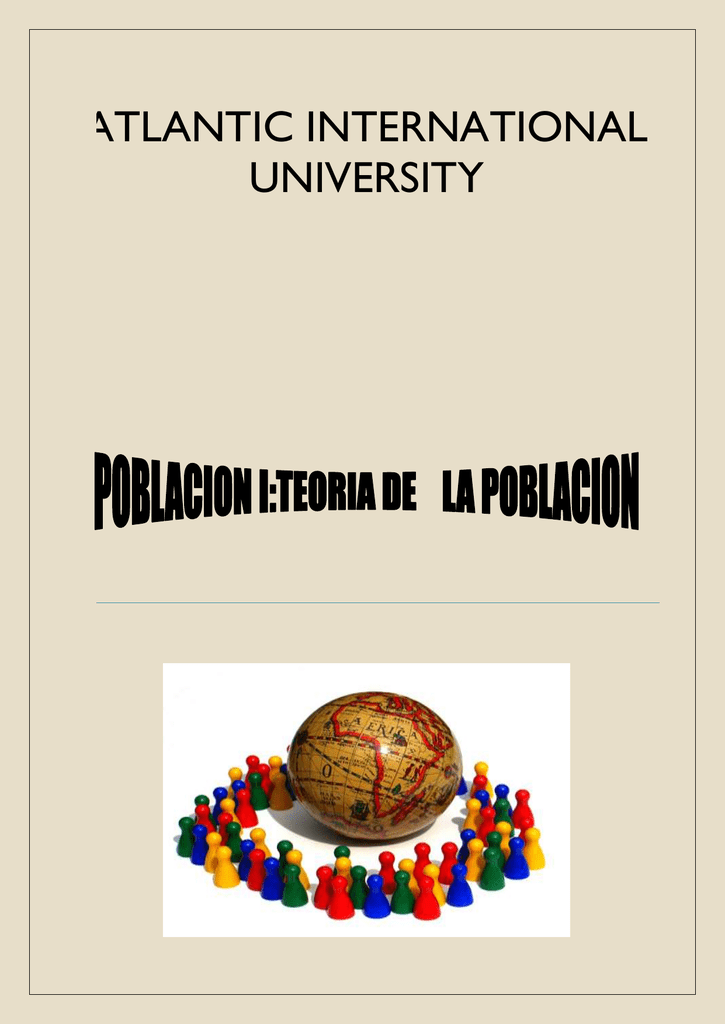 Teoria de la poblacion