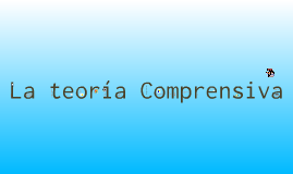 Teoria comprensiva valores_teorias