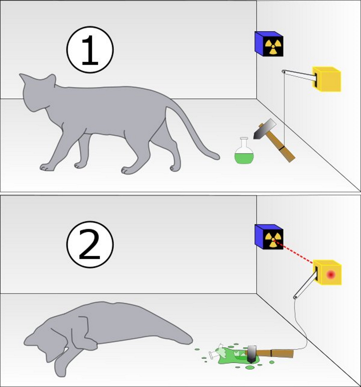 Teoria del gato de schrödinger_teoria_online