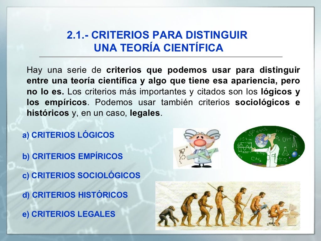 Concepto de la teoria cientifica