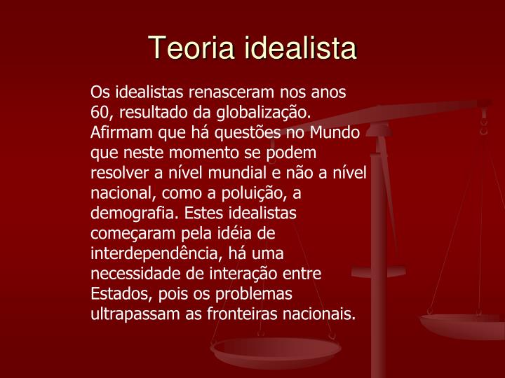 Teoria idealista
