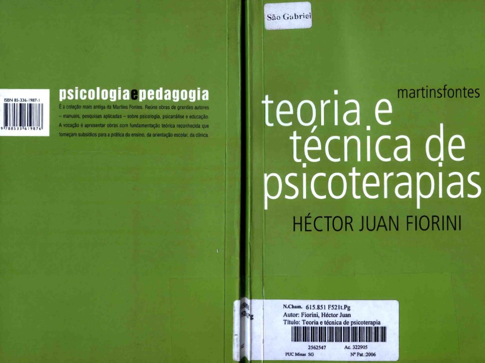 Fiorini teoria y tecnica de psicoterapias